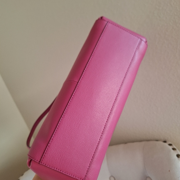 NWT COACH Crossgrain Leather Christie Satchel Shoulder Bag  Small Carryall - Picture 5 of 10